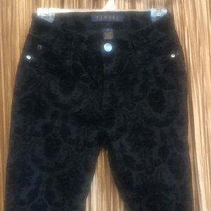 Tinsel black jacquard pants/jeggings
